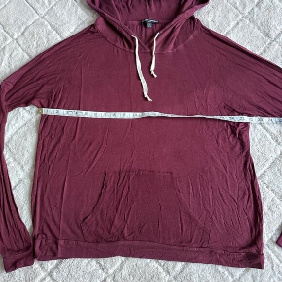 Brandy Melville | Maroon Layla Hoodie | Size One Size - Picture 10 of 11